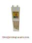 Preview: Lego Duplo Wand 2 x 2 x 6 mit Schubladenschlitzen an zwei Seiten mit Sticker Raupe, Kalender (6462) weiß