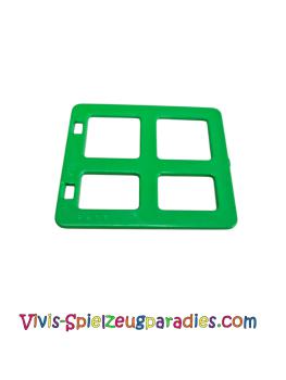 Lego Duplo  Tür- / Fensterscheibe 1 x 4 x 3 mit 4 unterschiedlich großen Scheiben quadratische Ecken (2206) Hellgrün