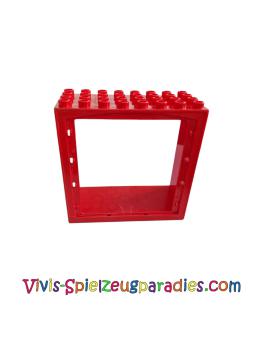 Lego Duplo Tür- / Fensterrahmen 4 x 8 x 10 Doppeltür (6432) rot