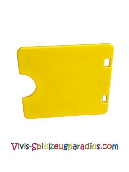 Lego Duplo Tür-/Fensterscheibe 1 x 4 x 3 mit halbovalem Ausschnitt (27382) gelb