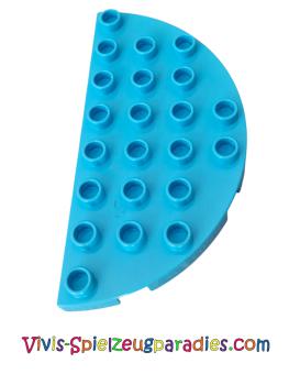 Duplo, Platte Runde Ecke 4 x 8 Doppel (293304) medium Azur