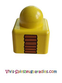 Lego Primo Stein 1 x 1mit Giraffen-Torso und Palmenstamm-Muster auf gegenüberliegenden Seiten (31000pb08)