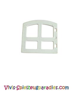 Lego Duplo Tür-/Fensterscheibe 1 x 4 x 3 mit 4 Scheiben und gebogener Oberseite (31022) weiß