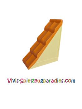 Lego Duplo Dach geneigt 50 2 x 4 mit festen mittelorangefarbenen Schindeln (31030c02)