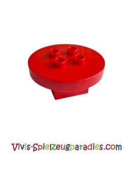 Lego Duplo Furniture Table Round 4 x 4 x 1.5 (6476) red
