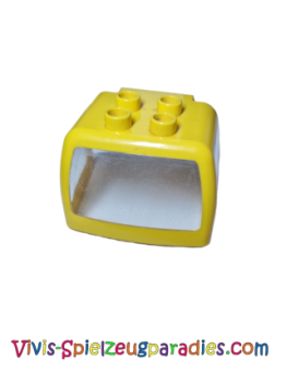 Duplo truck cab car with trans-clear windows (31077) yellow