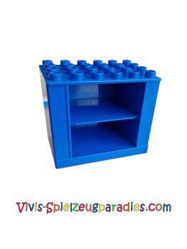Lego Duplo Puppen Möbel Schrank 6 x 4 x 4 mit Regal (31371) blau
