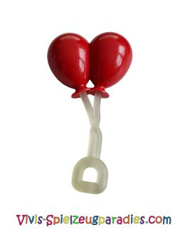 Lego Duplo Luftballons mit mattiertem, transklarem Griff (31432c01) Rot