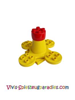 Lego Duplo Carousel Large with red cap, four seats and 4 x 4 feet (31608c01)