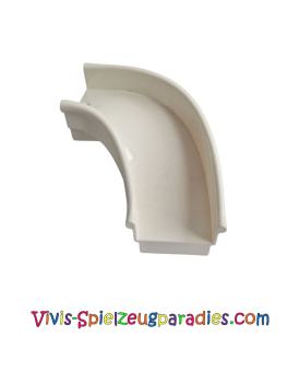 Lego Duplo Slide curved 90 degrees, straight sides (35088) white
