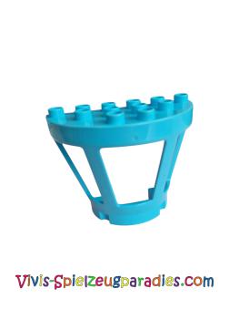 Lego Duplo Flughafen-Tower mit 3 Fenstern (35579) mittleres Azurblau