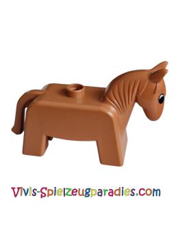 Lego Duplo Pferd Stute Hengst Esel (4009pb02) braun