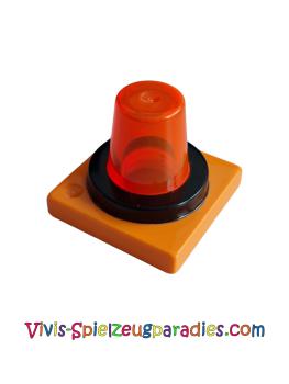 Lego Duplo Drehbarer Sicherheitslichtsockel mit Trans-Neon-Orange-Licht (41195c01)