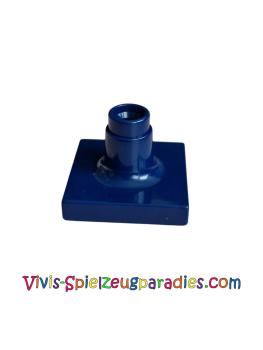 Lego Duplo Stütze Schild Pfosten Kurz Schirm Ständer - Dünne Basis (4375) dunkelblau