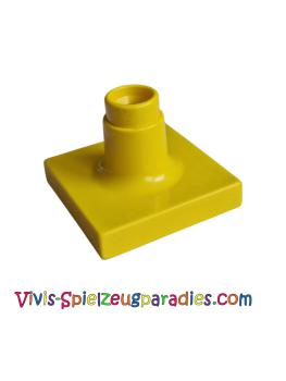 Lego Duplo Stütze Schild Pfosten Schirm Ständer Kurz - Dünne Basis (4375) gelb
