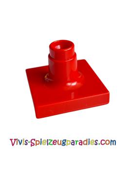 Lego Duplo Stütze Schild Pfosten Schirm Ständer Kurz - Dünne Basis (4375) rot