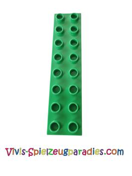 Lego Duplo Platte Basic 2x8 dick (44524) hellgrün