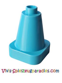 Lego Duplo-Kegel 2 x 2 x 2 quadratische Basis (47408) mittleres Azur