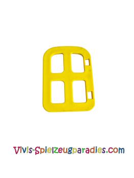 Lego Duplo Tür-/Fensterscheibe 1 x 3 x 2 1/2 mit vier Scheiben (4808) gelb