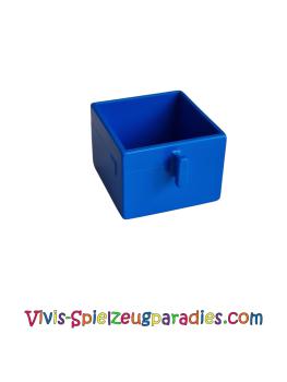 Lego Duplo, furniture drawer 2 x 2 with pull handle (4891) blue