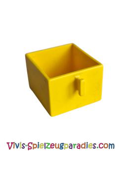 Lego Duplo, furniture drawer 2 x 2 with pull handle (4891) yellow
