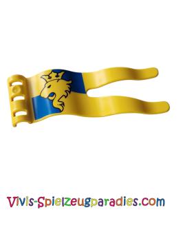Lego Duplo Flagge Wellenlänge 2 x 5 mit Löwen- und Kronenmuster (51725pb02)