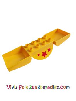 Lego Duplo seesaw with red star pattern (62663pb01)