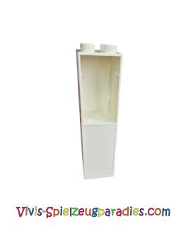Lego Duplo Wand 2 x 2 x 6 mit Schubladenschlitzen  (6462) weiß