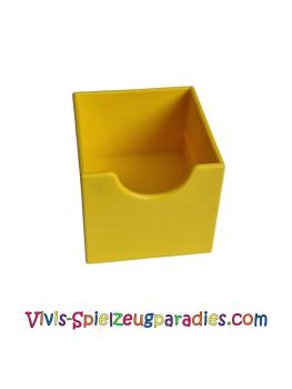 Lego Duplo, Möbel Schublade 2 x 2 mit Halbkreisausschnitt (6471) gelb