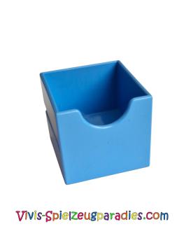 Lego Duplo, Möbel Schublade 2 x 2 mit Halbkreisausschnitt (6471) Mittelblau