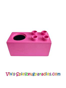 Lego Duplo Möbel Ofen 2 x 4 x 2 1/2 mit 4 Noppen und Brenner (6472) dunkelrosa