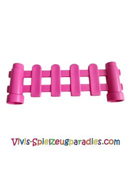 Lego Duplo Zaun mit Pfosten Gatter Gitter Geländer Absperrung (6497) dunkelrosa