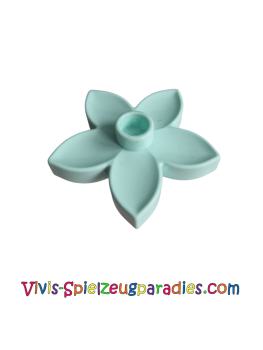 Lego Duplo Pflanze Blüte 3x3x1 (6510) Helles Aqua