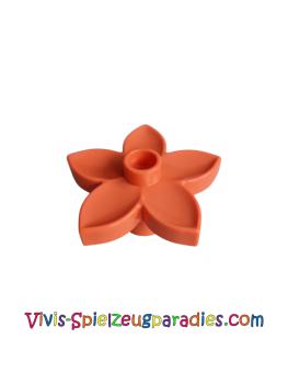 Lego Duplo Pflanze Blüte 3x3x1 (6510) Koralle