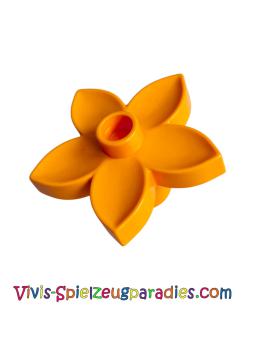 Lego Duplo Pflanze Blüte 3x3x1 (6510) mittleres Orange