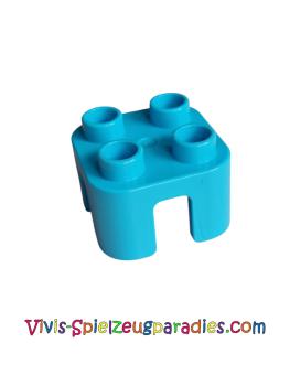 Lego Duplo Chair Stool with 4 Rivets (65273) medium azure blue