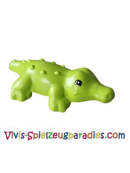 Lego Duplo Alligator Krokodil-Jungtier mit schwarzen Augen-Muster (84189pb01)