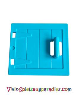 Lego Duplo Tür- / Fensterscheibe 1 x 4 x 3 Holztor mit Griff (87653) mittleres Azurblau