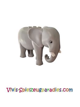 Lego Duplo Elefant erwachsen, geht mit weißen Stoßzähnen (89874c01pb01)