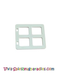 Lego Duplo Tür- / Fensterscheibe 1 x 4 x 3 mit 4 gleich großen Scheiben quadratische Ecken (90265) Weiß