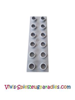 Lego Duplo Platte Basic 2x6 dick (98233) hellgrau