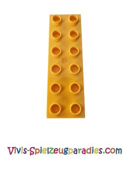 Lego Duplo Platte Basic 2x6 dick (98233) helles Orange