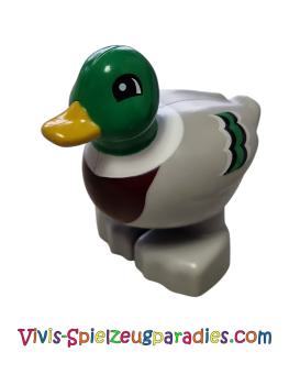 Lego Duplo Ente Erpel , Enterich mit grünem Kopf (BB0647c01pb02)