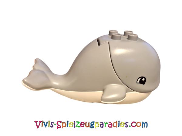 Lego Duplo   whale with white base (23738c02pb01)