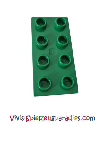 Lego Duplo Platte Basic 2x4 Dick (40666) grün