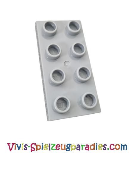 Lego Duplo Platte Basic 2x4 Dick (40666) Hellgrau