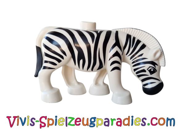 Duplo-Zebra, gerippte Mähne mit schwarzen Enden (4415c01pb01)