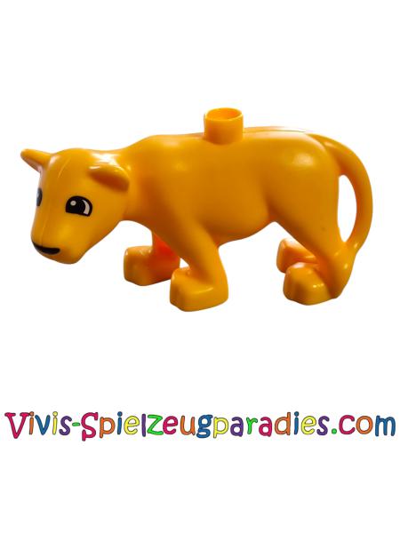 Lego Duplo Löwin mit schwarzer Nase und halbkreisförmigen Augen (53920c01pb03)