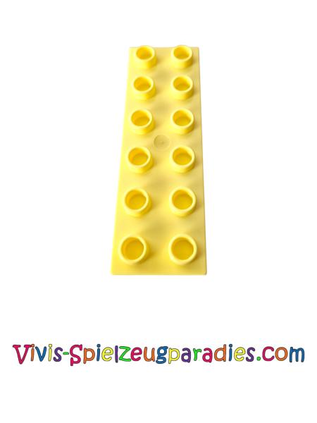 Lego Duplo Platte Basic 2x6 dick (98233) helles Gelb