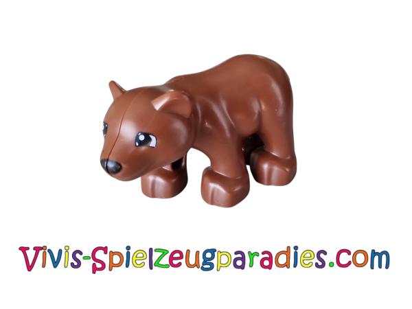 Lego Duplo-Bären-Junges mit schwarzem Maulkorb (Bearcubc01pb03) braun